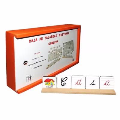 CAJA DE PALABRAS ILUSTRADA CURSIVA