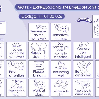 MOTI-EXPRESSION EN INGLÉS X 21